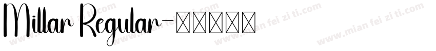 Millar Regular字体转换
